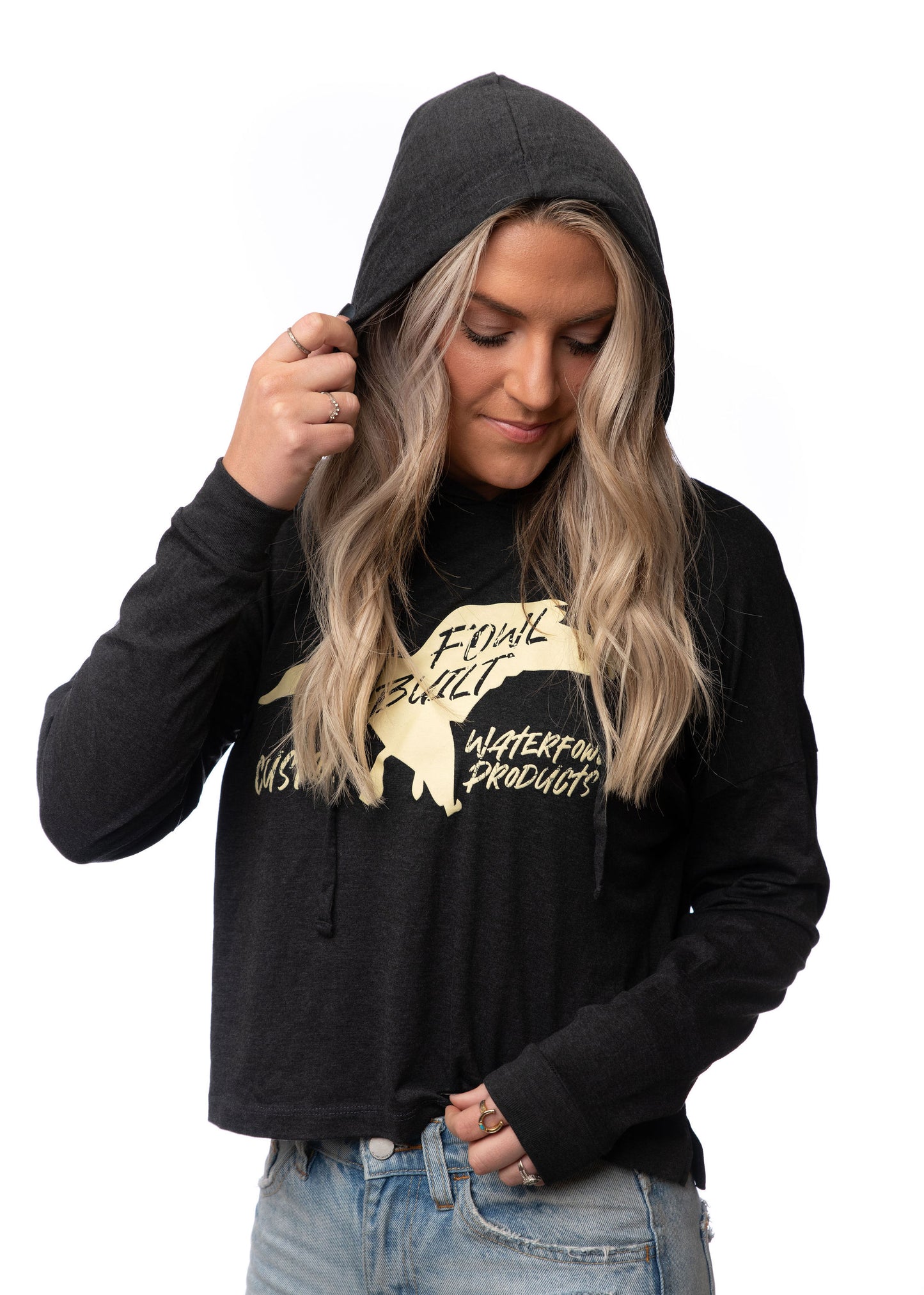 Women's Fowl Built LS Logo Hooded Tees